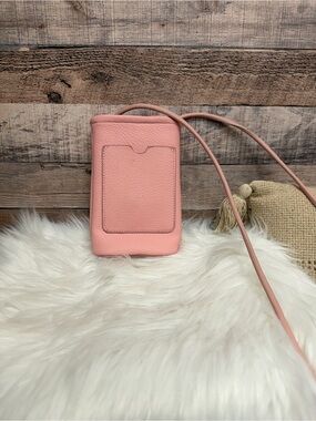 Pink Leather Crossbody Bag N/A